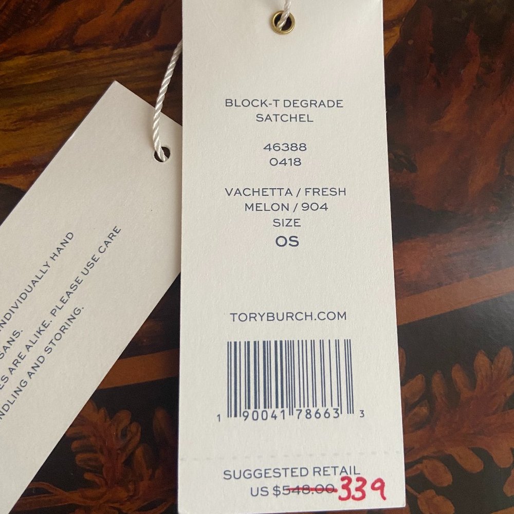 Tory Burch Block T Degrade Satchel - Picture 10 of 10